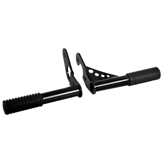 Black Passenger Peg, SLIDERS, Engine Guard for Harley Softail Low Rider Street Bob 2018-2022 - FXLRS , FXBB, FSLRST