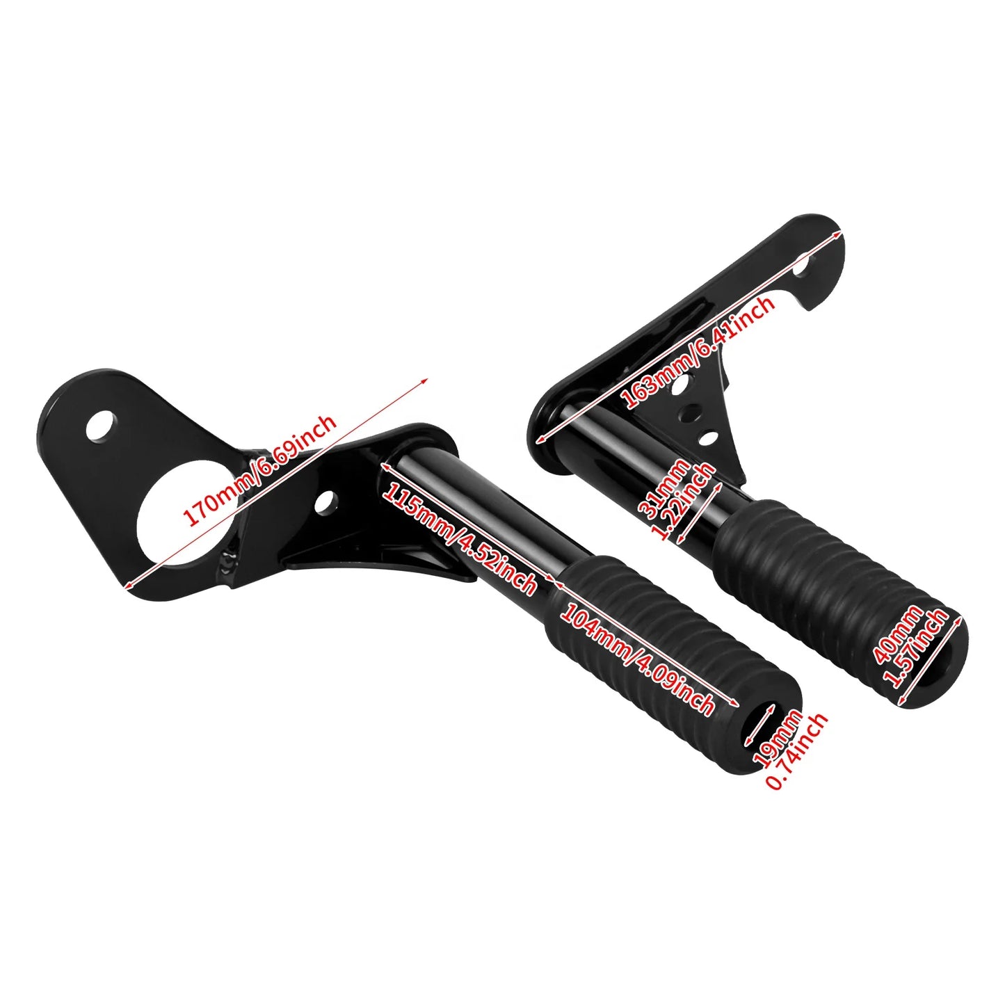 Black Passenger Peg, SLIDERS, Engine Guard for Harley Softail Low Rider Street Bob 2018-2022 - FXLRS , FXBB, FSLRST