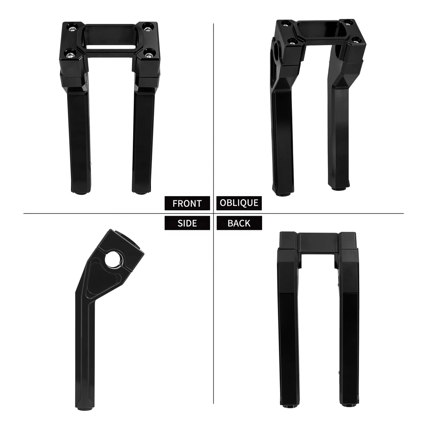 Motorcycle 10'' Handlebar Riser Clamp for Harley Softail Sport Glide Street Bob FXBB FXLRST Standard 2018-2023